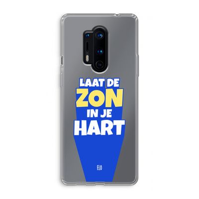 Laat de zon in je hart: OnePlus 8 Pro Transparant Hoesje