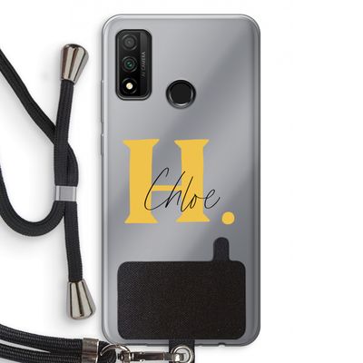 Amber Script: Huawei P Smart (2020) Transparant Hoesje met koord
