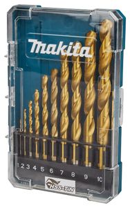 Makita Accessoires D-72849 | Metaalborenset | 10-delig | HSS-TiN - D-72849