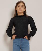 basic ruche trui met glitters