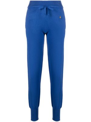 Vivienne Westwood pantalon de jogging à logo Orb brodé - Bleu