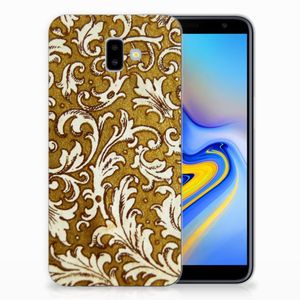 Siliconen Hoesje Samsung Galaxy J6 Plus (2018) Barok Goud