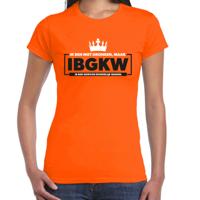 Koningsdag verkleed t-shirt - ik ben niet dronken maar - oranje - dames