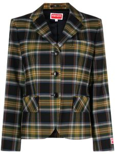 Kenzo blazer à motif tartan - Jaune