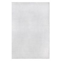 Karpet24 Stilo modern pluizig laagpolig tapijt, antislip onderkant, heerlijk zacht, 3d look, Gebroken wit-80 x 300 cm