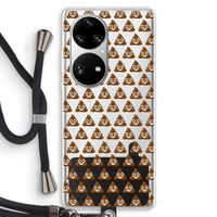 Poop emoji: Huawei P50 Pro Transparant Hoesje met koord
