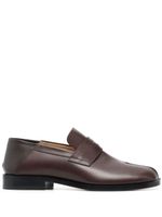 Maison Margiela mocassins Tabi en cuir - Marron - thumbnail