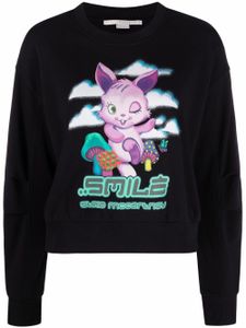 Stella McCartney sweat Smile Bunny à imprimé graphique - Noir