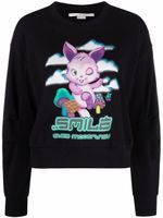 Stella McCartney sweat Smile Bunny à imprimé graphique - Noir