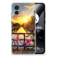 Motorola Edge 30 Neo | Silliconen Back Cover | Amsterdamse Grachten