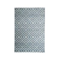 Vloerkleed Florence blokken - grijs/wit - 200x290 cm - Leen Bakker