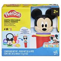 Play-Doh Disney Junior Stapelvormen, Mickey Mouse boetseerkleiset, creatieve activiteiten, geschikt voor kinderen vanaf 2 jaar.