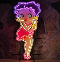 Betty Boop Neon Verlichting Lamp 54 x 106 cm