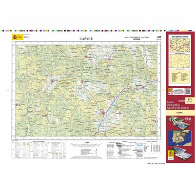 Topografische kaart 611 MT50 Cañete | CNIG - Instituto Geográfico Nacional1