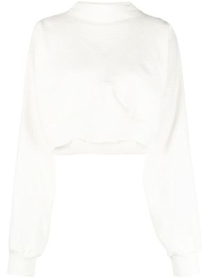 Off-White sweat crop Vortix Cor - Tons neutres