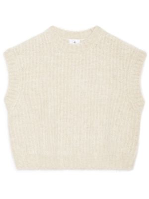 ANINE BING pull sans manches Adam à col rond - Tons neutres