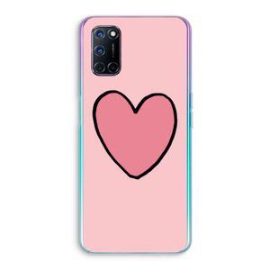 Hartje: Oppo A92 Transparant Hoesje