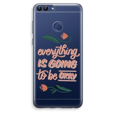 Optimistic flower girl: Huawei P Smart (2018) Transparant Hoesje