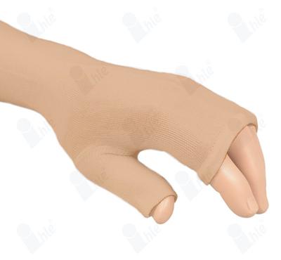 Ihle Universele Undersleeve voor Polsbraces - One size - Universeel - Beige - Met Duimstuk