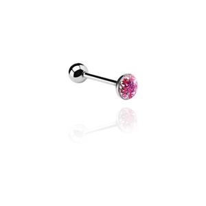 Crystaline Jeweled Flat Barbell Chirurgisch Staal 316L Barbells