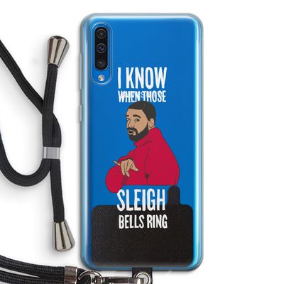 Sleigh Bells Ring: Samsung Galaxy A50 Transparant Hoesje met koord