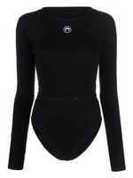 Marine Serre body en coton à logo Crescent Moon - Noir