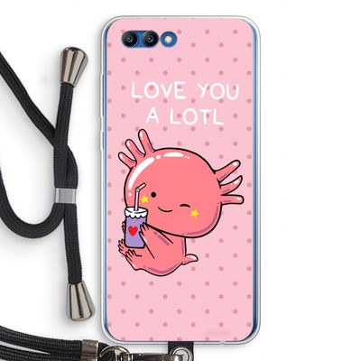 Love You A Lotl: Honor 10 Transparant Hoesje met koord