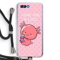 Love You A Lotl: Honor 10 Transparant Hoesje met koord