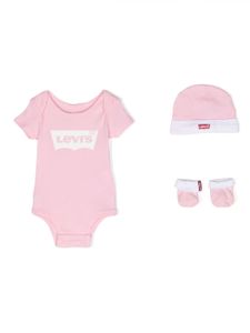 Levi's Kids trousseau de naissance à logo imprimé - Rose