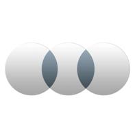 Wandspiegel DKD Home Decor Zwart Modern Cirkels 118,5 x 2 x 50 cm