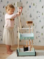 Houten schoonmaakkar groen Houten schoonmaakkar groen