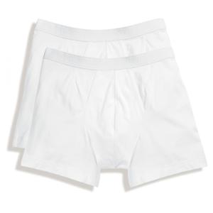 Fruit of the Loom classic boxer heren ondergoed - katoen - wit - 2-pack - Ondergoed voor heren