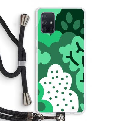 Bushes: Samsung Galaxy A71 Transparant Hoesje met koord