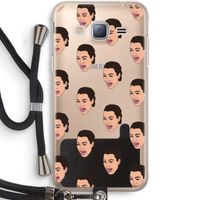 Ugly Cry Call: Samsung Galaxy J3 (2016) Transparant Hoesje met koord