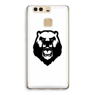 Angry Bear (white): Huawei P9 Transparant Hoesje
