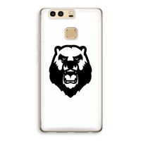Angry Bear (white): Huawei P9 Transparant Hoesje