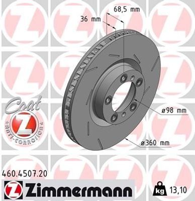 Remschijf COAT Z 460450720