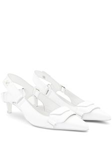 Courrèges escarpins Racer en cuir - Blanc