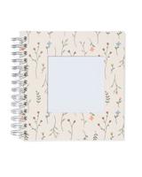 HEMA Fotoalbum met spiraal en venster 19x18 bloemen
