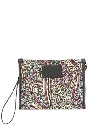 ETRO portefeuille à motif cachemire - Noir