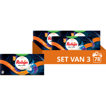 Robijn Classics 3in1 Wascapsules Black Velvet 3 x 26 wasbeurten bij Jumbo