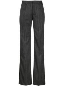 Alessandra Rich pantalon de tailleur à fines rayures - Gris