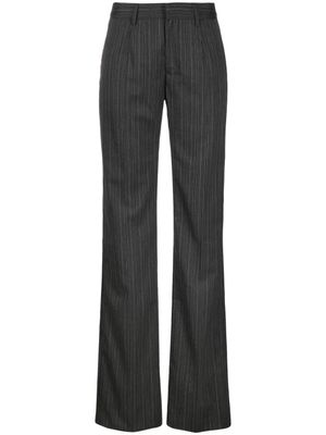 Alessandra Rich pantalon de tailleur à fines rayures - Gris