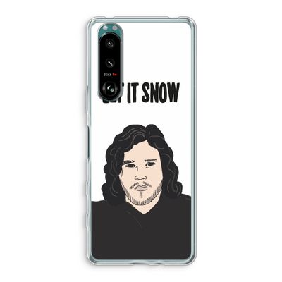 Let It Snow: Sony Xperia 5 III Transparant Hoesje
