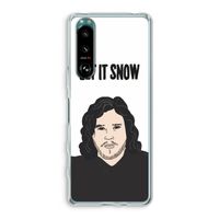 Let It Snow: Sony Xperia 5 III Transparant Hoesje