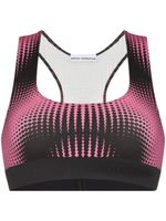 Rabanne brassière de sport à imprimé géométrique - Rose