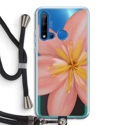 Pink Ellila Flower: Huawei P20 Lite (2019) Transparant Hoesje met koord