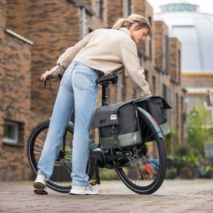 UrbanProof Urban proof dubbele fietstas 40l grijs