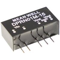 Mean Well DPRN01O-15 DC/DC-converter 34 mA 1 W Aantal uitgangen: 2 x Inhoud 1 stuk(s) - thumbnail