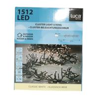 Clusterverlichting - 1512 led lampjes - helder wit - 10 meter - kerstverlichting